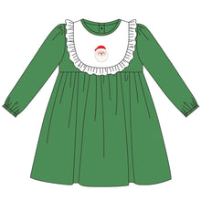 Load image into Gallery viewer, Baby girls Christmas santa green dresses