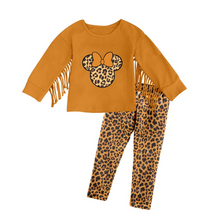 Load image into Gallery viewer, Baby girls cartoon mouse fall pants sets