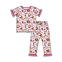 Load image into Gallery viewer, baby Girls Birthday cake pajamas Pants sets