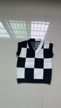 Load image into Gallery viewer, Baby Children Black White Vest Sweaters