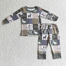 Load image into Gallery viewer, Baby Boys Hunting Fall Pajamas clothes sets