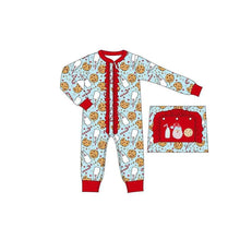 Load image into Gallery viewer, Baby girls Christmas santa milk rompers
