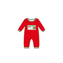 Load image into Gallery viewer, Baby boys Christmas santa milk rompers