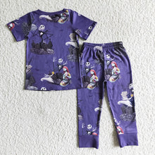 Load image into Gallery viewer, Halloween boys short sleeve shirt pajamas legging sets