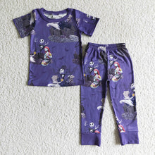 Load image into Gallery viewer, Halloween boys short sleeve shirt pajamas legging sets