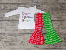 Load image into Gallery viewer, Baby Girls Christmas nice naughty bell pants sets