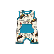 Load image into Gallery viewer, Baby boys summer western sleeveless rompers