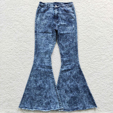 Load image into Gallery viewer, Adult Women Bell Bottom Denim Jeans Pants Trousers