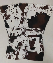 Load image into Gallery viewer, Adult Women Cow Print Denim Bell Pants Jeans