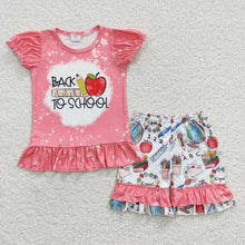 Load image into Gallery viewer, Baby Girls Back To School Apple Clothes Sets