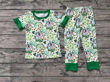 Load image into Gallery viewer, Baby Boys Lucky Charm Dog Short Sleeve Top Pants St Patrick Day Clothes Sets