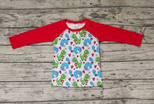 Load image into Gallery viewer, Baby Boys Valentines Long Sleeve Dinosaurs Tee Shirts Tops