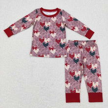 Load image into Gallery viewer, Baby Boys Christmas Farm Chickens Tops Pants Pajamas Sets