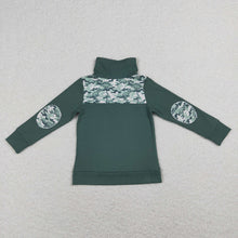 Load image into Gallery viewer, Baby Boys Green Camo Dinosaur Zip Tops Pullovers
