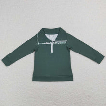 Load image into Gallery viewer, Baby Boys Green Camo Dinosaur Zip Tops Pullovers