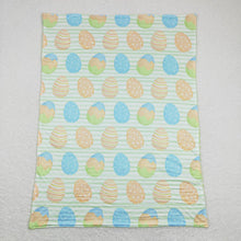 Load image into Gallery viewer, Baby Boys Easter Green Eggs Minky Blankets