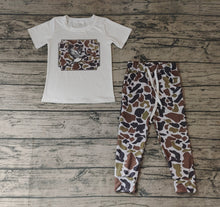 Load image into Gallery viewer, Baby Boys Camo Duck Shirt Jogger Pants Clothes Sets