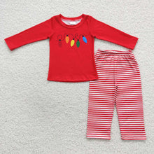 Load image into Gallery viewer, Baby Boys Decoration Light Top Christmas Pants Clothes Sets