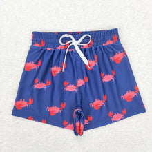 Load image into Gallery viewer, Baby Boys Summer Red Crab Trunks Swimsuits Swimwear