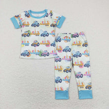Load image into Gallery viewer, Baby Boys Easter Tractor Eggs Shirts Pants Pajamas Clothes Sets