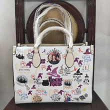 Load image into Gallery viewer, Adult Halloween Witches Magic White Tote Bags