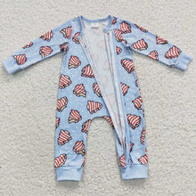 Load image into Gallery viewer, Baby Boys Christmas Cake Rompers