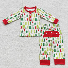Load image into Gallery viewer, Baby Boys Christmas Tree Pants Pajamas Clothes Sets