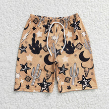Load image into Gallery viewer, Baby Boys Cow Star Western Trunks Swimsuits