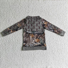 Load image into Gallery viewer, Baby boys green camo pullover shirts Tops