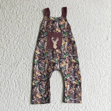 Load image into Gallery viewer, baby boys camo deer jumpsuits overalls