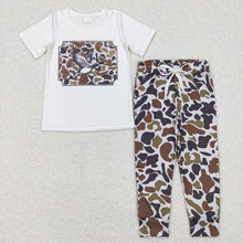 Load image into Gallery viewer, Baby Boys Camo Duck Shirt Jogger Pants Clothes Sets