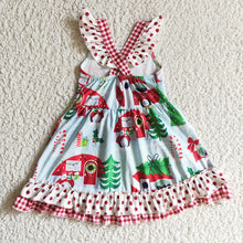 Load image into Gallery viewer, Baby girls Christmas camping dresses
