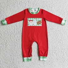Load image into Gallery viewer, Baby boys Christmas santa milk rompers