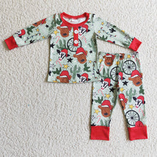 Load image into Gallery viewer, Baby Boys Christmas Cow Pajamas clothes sets