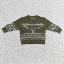 Load image into Gallery viewer, Baby Children Western Cow woolen sweaters