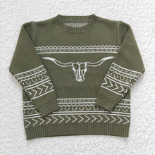 Load image into Gallery viewer, Baby Children Western Cow woolen sweaters