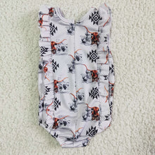 Load image into Gallery viewer, Baby Girls western one piece swimsuits