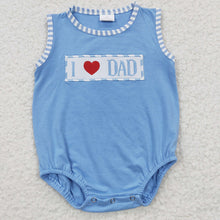 Load image into Gallery viewer, Baby Boys I Love Dad Rompers