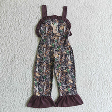 Load image into Gallery viewer, baby girls camo deer jumpsuits overalls