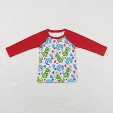 Load image into Gallery viewer, Baby Boys Valentines Long Sleeve Dinosaurs Tee Shirts Tops