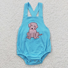 Load image into Gallery viewer, Baby Boys Dog Summer Bubble Rompers