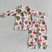 Load image into Gallery viewer, Baby Boys Christmas cartoon little kids deer pajamas clothes sleepwear
