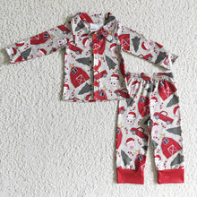 Load image into Gallery viewer, Baby Boys Christmas Farm Button Ups Pajamas Sets