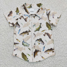 Load image into Gallery viewer, Baby Boys Fishing Short Sleeve T-shirts tops