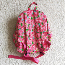 Load image into Gallery viewer, Hotpink flower rose back bags