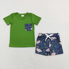Load image into Gallery viewer, Baby Boys Duck Short Sleeve Pocket Shirt Shorts Clothes Sets