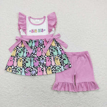 Load image into Gallery viewer, Baby Girls Big Sister Bows Tunic Top Ruffle Shorts Clothes Sets