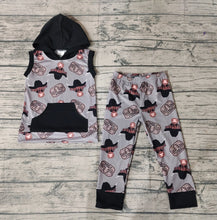 Load image into Gallery viewer, Baby Boys Western Cow Hoodie Tops Pants Clothes Sets