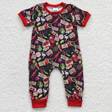 Load image into Gallery viewer, Baby Boys Lobster Short Sleeve Rompers