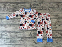 Load image into Gallery viewer, Baby Girls Baseball Long Sleeve Tops Pants Pajamas Clothes Sets